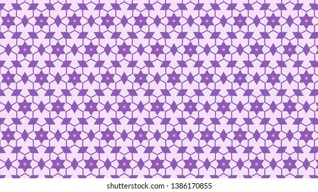 Purple Star Pattern Vector Art