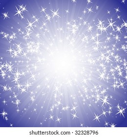 Purple starfield