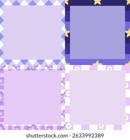 purple sticky paper notes for daily planner
