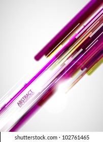 Purple straight shiny lines abstract background