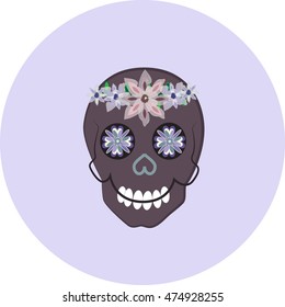 Purple Sugar Skull