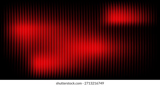 El gradiente púrpura de la puesta del sol del verano irradia calor y energía a través del vidrio de Fractal. Brillante puesta de sol de verano capturado en líneas de vidrio brillante. Diseño de vidrio de Fractal con magia de la puesta del sol y luz dorada. Vector