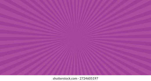 Fundo de padrão de sunburst roxo com linhas radiais roxas mais claras lilás violeta