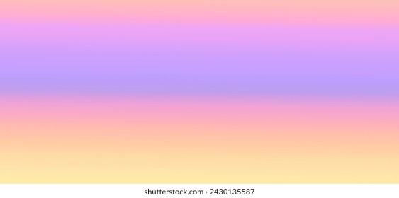 Purple sunset gradient background. Bright blurry summer sunrise. Banner yellow-lilac.