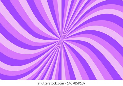 Purple sunshine colorful vector background. Abstract sunburst violet design wallpaper for template business social media advertising.