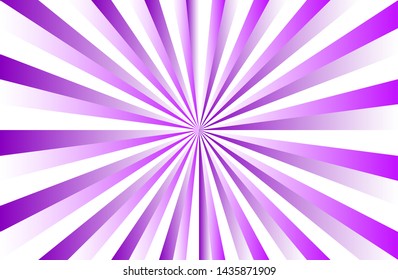 Purple sunshine colorful vector background. Abstract sunburst design wallpaper for template banner business social media advertising. cartoon backdrop. sunlight