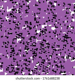 violette Oberfläche mit schwarz-weißen Flecken. Gezapfter Hintergrund.