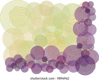 Purple swirl background and border