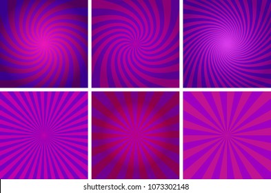 Purple swirl and magic stars for kids cover note. Vector illustration for your lovely fine design cover for book, bag, web page background, surface. Bright attractive style flyer presentation template
