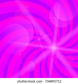 Purple swirl & magic stars for kids cover note. Vector illustration for your lovely fine design cover for book, bag, web page background, surface. Bright attractive style flyer presentation template