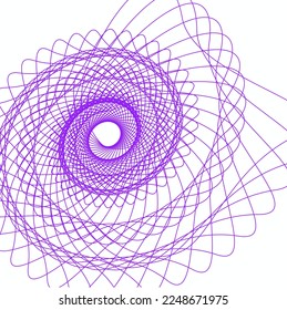 Purple Swirls Swoosh Vector Hand Drawn Highlighter Accent Line Work