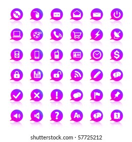 Purple symbols