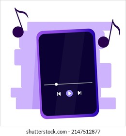 Purple tablet with books and notes