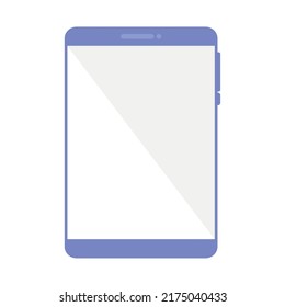 purple tablet icon on white background