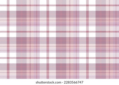 Purple Tartan Pattern Design Textile Is Made With Alternating Bands of Coloured Pre Dyed Threads Woven as Both Warp and Weft at Right Angles to Each Other.