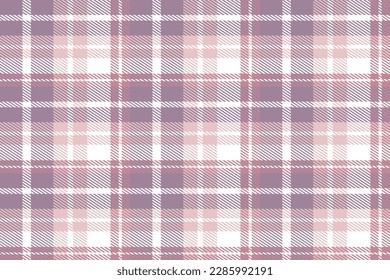 Purple Tartan Pattern Fabric Vector Design the Resulting Blocks of Colour Repeat Vertically and Horizontally in a Distinctive Pattern of Squares and Lines Known as a Sett. Tartan Is Plaid