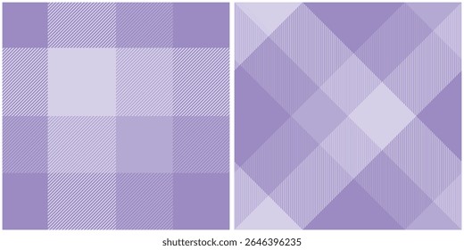Purple Tartan Pattern Seamless. Sweet Checker Pattern for Shirt Printing,clothes, Dresses, Tablecloths, Blankets, Bedding, Paper,quilt,fabric and Other Textile Products.