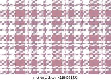 Purple Tartan Pattern Seamless Texture Is Woven in a Simple Twill, Two Over Two Under the Warp, Advancing One Thread at Each Pass.