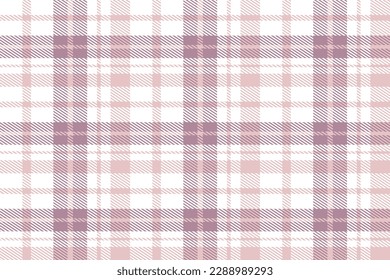 Purple Tartan Plaid Pattern Seamless Texture Is Woven in a Simple Twill, Two Over Two Under the Warp, Advancing One Thread at Each Pass.