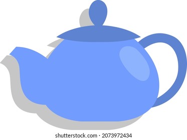 Té morado, ilustración, vector, sobre fondo blanco.