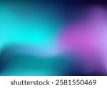Purple  Teal Background. Multicolor Gradient backdrop with copy space. Vector for banners, posters, and graphic design