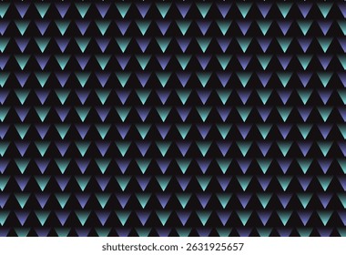 Purple and teal geometric mesh background made of triangles, the illusion created makes it look like a thorn