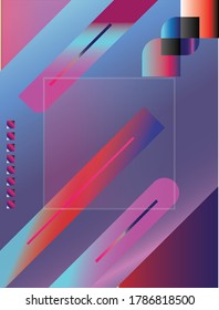 Fondo degradado de plantilla púrpura Color rosa azul y púrpura