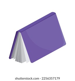 purple text book library icon