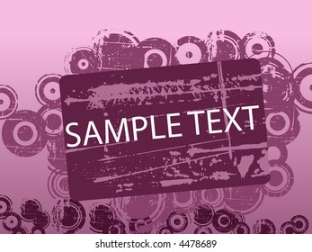 Purple Text Copyspace en un fondo de fondo grueso