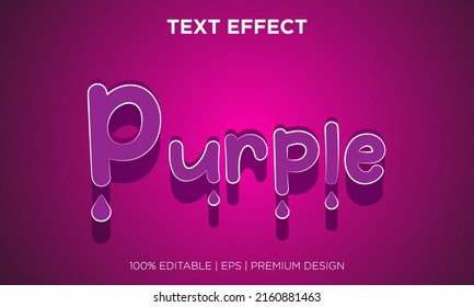 purple text effect editable background elegant