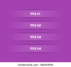 Purple text label Templates for Business Vector Illustration with Flat color. ?an be used for workflow layout, diagram, banner, web design or presentation