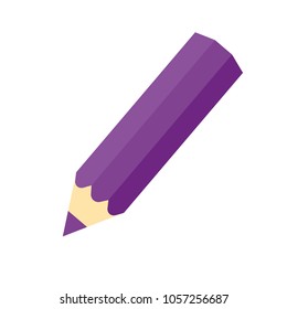 purple thick pencil.