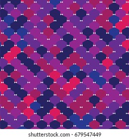 Purple Tones Honey Comb Vector Pattern