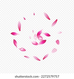 Purple Tree Vector Transparent Background. Floral Fly Banner. Rose March Cover. Confetti Flutter Congratulation. Red Blooming Feminine Template.