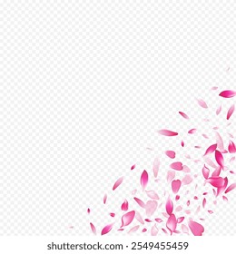 Fondo transparente del Vector del árbol púrpura. Felicitaciones a Bloom Spa. Cubierta de la primavera del corazón. Patrón floral 3d. Póster romántico de la flor del color.