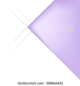 Purple triangle arrow vector background on white arrow space for text and message design