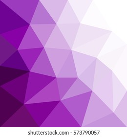 Purple triangle background low polygonal style and geometric design gradient color for your background design, vector