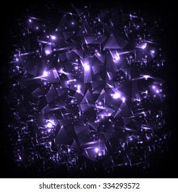 Purple triangle geometrical abstract background.
Vector illustration.