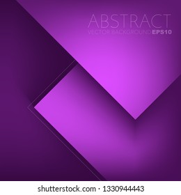 Purple triangle overlap layer vector background geometric element with space for background design
