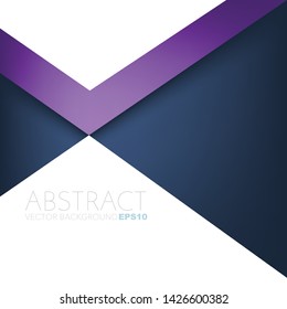 Purple triangle vector background with white space for design