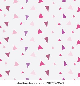 Purple triangles background. Birthday party therm.