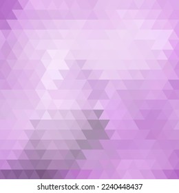 Purple triangular background in polygonal style. Vector background. Presentation template. Layout for advertising.