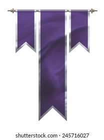 Purple Triple Flag