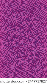 Purple Turing reaction diffusion pattern with abstract motion. Vector illustration of chemical morphogenesis