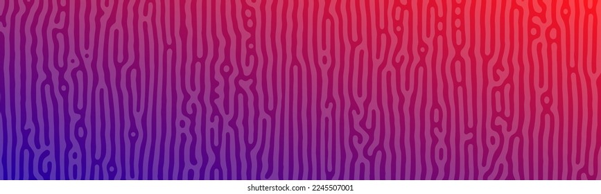 Fondo de gradiente de reacción de giro púrpura. Patrón de difusión abstracta con formas caóticas. Ilustración del vector