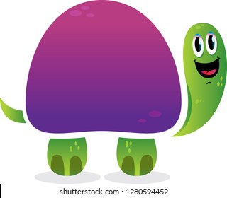 Purple Turtle Laughing