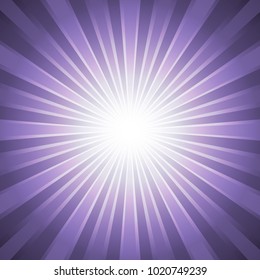 Purple ultra violet abstract background with star burst concept