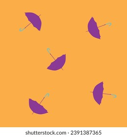 violettes Schirmplakat vor dem Hintergrund
