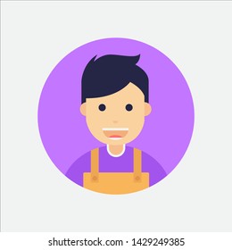 Purple user icon, you can use this icon for your mobile application or your website.