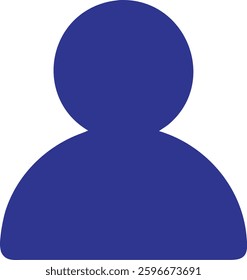 Purple User Silhouette Icon Vector